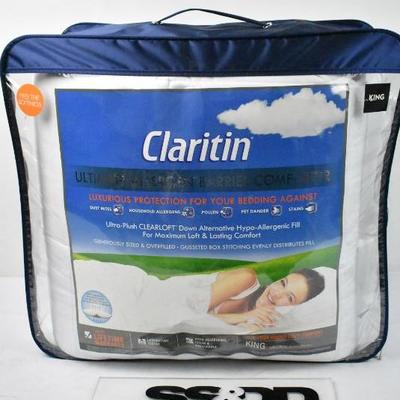 King Claritin Embossed Comforter Ultimate Allergen Barrier - New, $199 @ Walmart