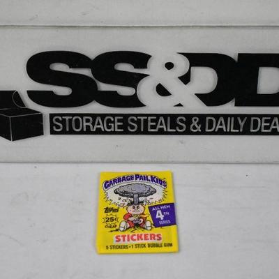 Garbage Pail Kids Cards, 4th Series, 1986 Sealed Package Wax Pack - New