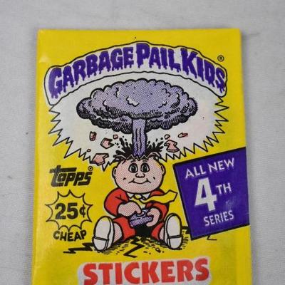 Garbage Pail Kids Cards, 4th Series, 1986 Sealed Package Wax Pack - New