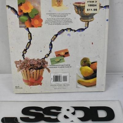 Decorative Paper Crafts Workstation. Instruction Book with Supplies