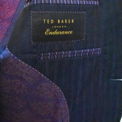 Men's Suit Coat Jacket by Ted Baker London Endurance. Navy, some damage as shown