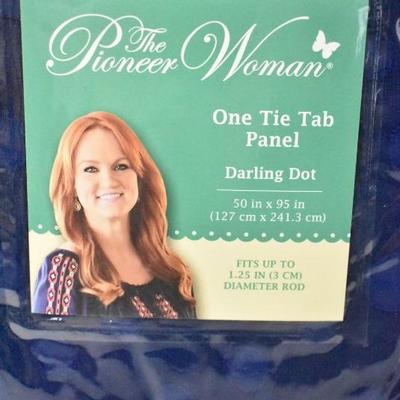 2x True Blue Darling Dot One Tie Panel, The Pioneer Woman, 50