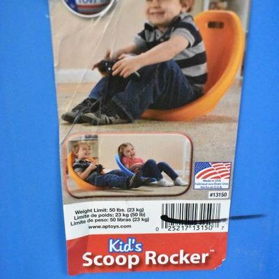 Kid's Blue Scoop Rocker - New, Warehouse Dirt