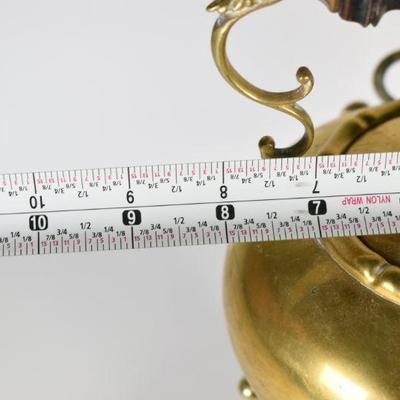 Lot G-1: Antique Brass Tea Kettle with Stand