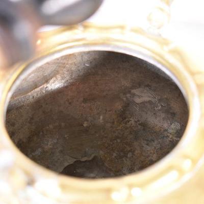 Lot G-1: Antique Brass Tea Kettle with Stand