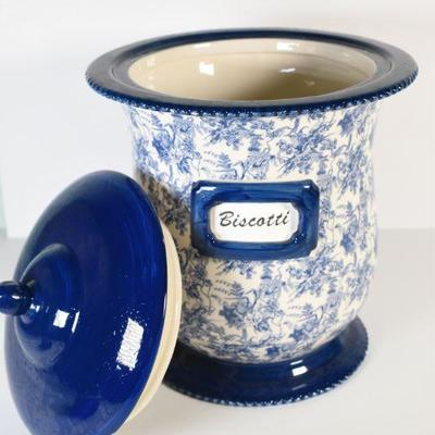 Lot G-2: Biscotti Jar.
