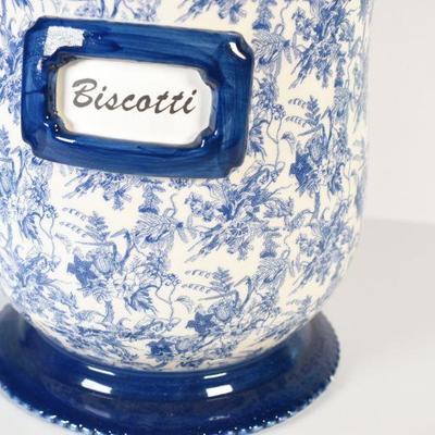Lot G-2: Biscotti Jar.