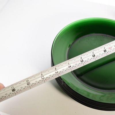 Lot G-15: Vintage Green Glass Plates