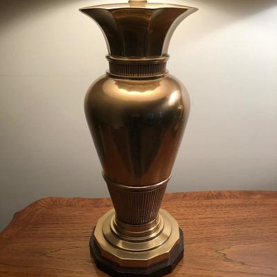 Lot 58 - Pair of Matching Brass Lamps