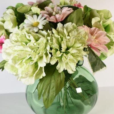 Lot G-17: Faux flowers in Vase