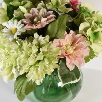 Lot G-17: Faux flowers in Vase