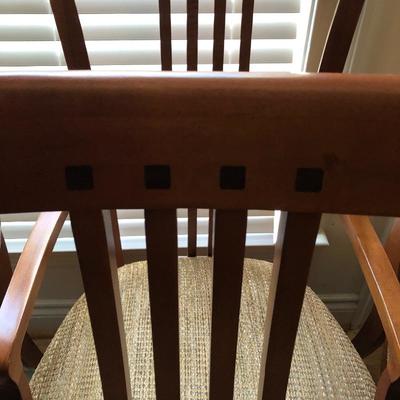 Lot 64 - Eight Mission Style Dining Chairs
