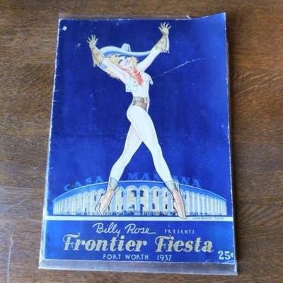 1937 Billy Rose Presents Frontier Fiesta Fort Worth Featuring Grey Downs and Faye Cotton