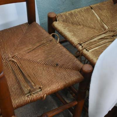 Lot G-48: Vintage wooden chairs