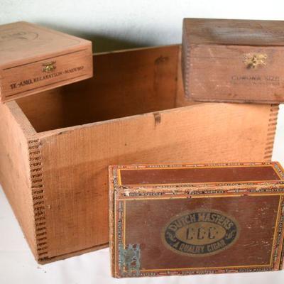 Lot G-42: Vintage Cigar boxes and More