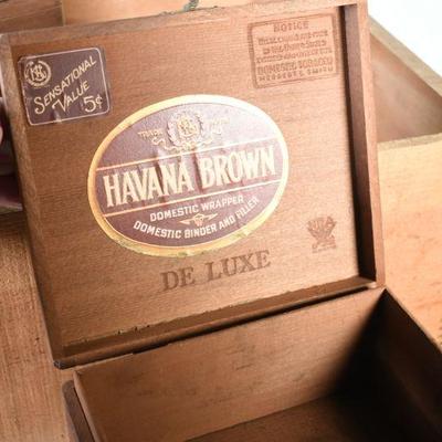 Lot G-42: Vintage Cigar boxes and More