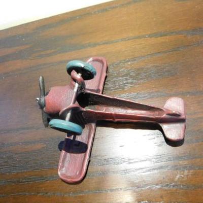 Cast Iron Boyd's Flyer Fixed Wing Collector Airplane Part of 'Red Bearon' Collection 6