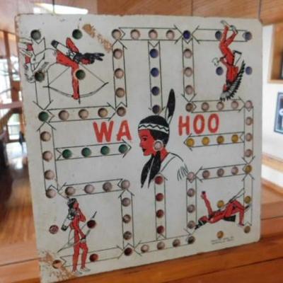 Vintage Wood Wahoo  Marble Game Board 14