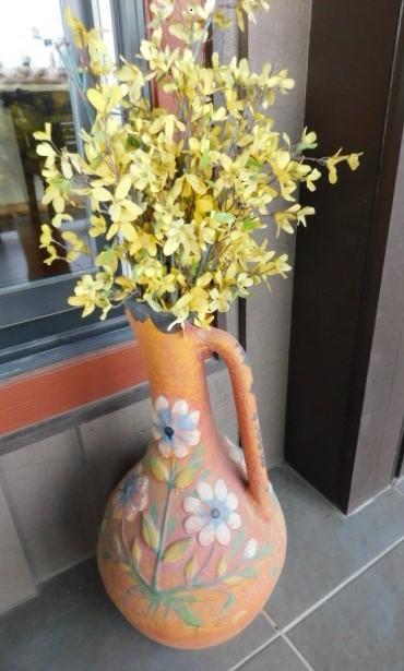 Large Pottery Southwestern Floor Vase With Handle 27