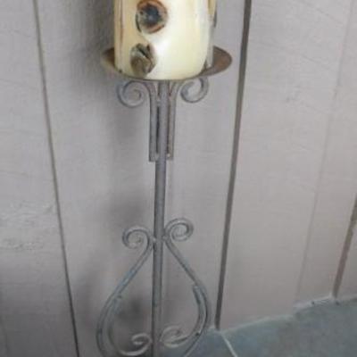 Wrought Iron Floor Candle Holder 30