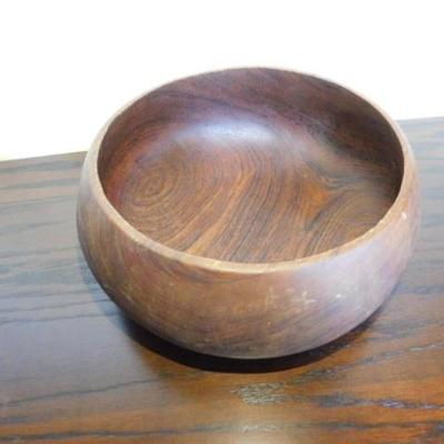 Vintage Exotic Hand Shaped Wood Bowl 11