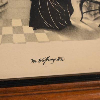 Lot G-71: Antique George and Martha Silhouettes