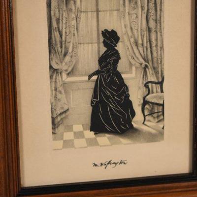 Lot G-71: Antique George and Martha Silhouettes