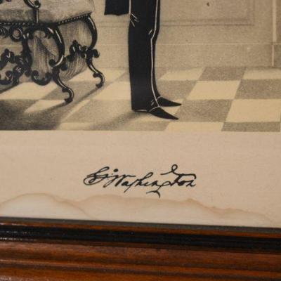 Lot G-71: Antique George and Martha Silhouettes