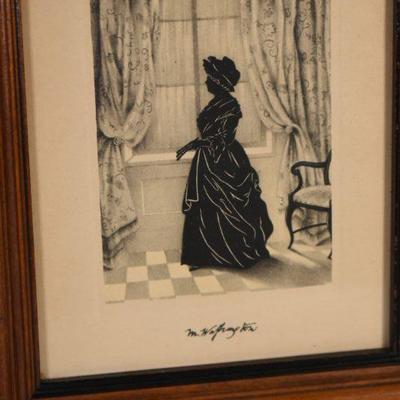 Lot G-71: Antique George and Martha Silhouettes