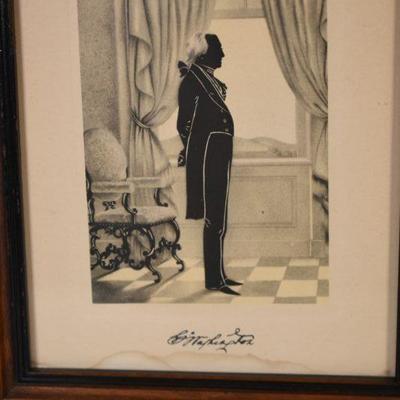 Lot G-71: Antique George and Martha Silhouettes