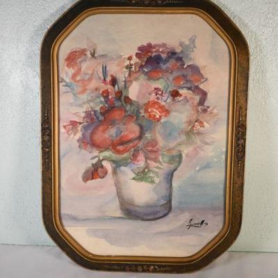 Lot G-76: Vintage Original Watercolor