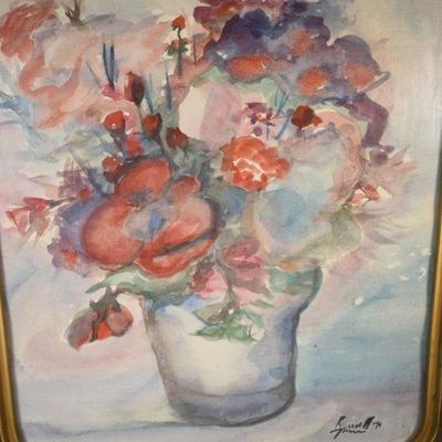 Lot G-76: Vintage Original Watercolor