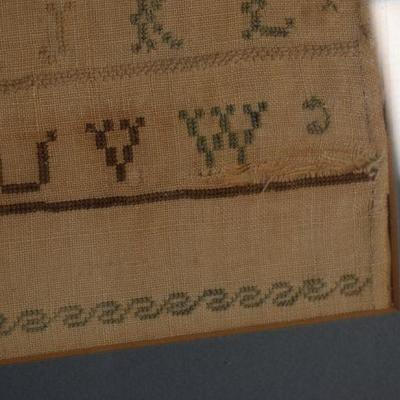 Lot G-78: Antique Framed Needlepoint