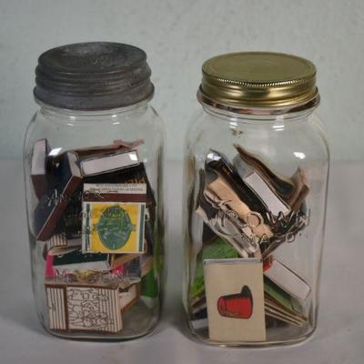 Lot G-83: Matches in Mason Jars