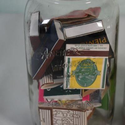 Lot G-83: Matches in Mason Jars