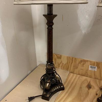Lot 283 - Pair of Tall Table Lamps 