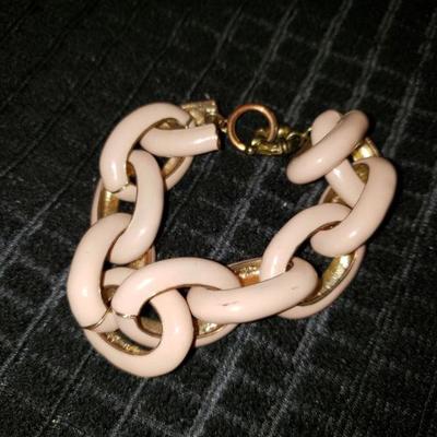 Vintage Large Link Pink bracelet 