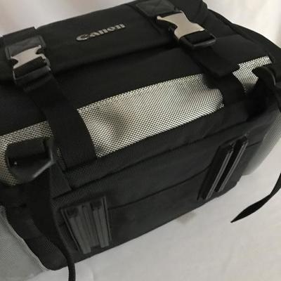 Lot 287- Like New Canon Camera Bag and Lenses