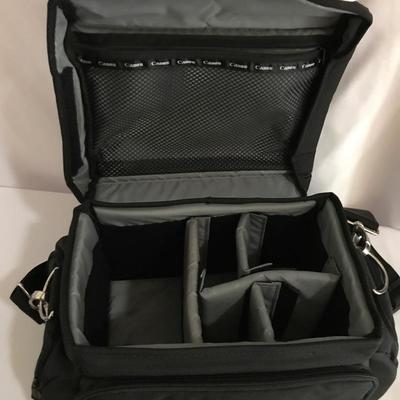 Lot 287- Like New Canon Camera Bag and Lenses