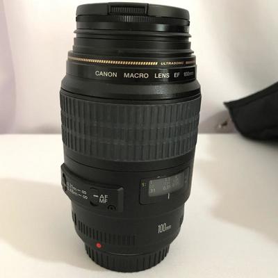 Lot 287- Like New Canon Camera Bag and Lenses