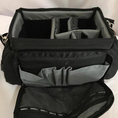 Lot 287- Like New Canon Camera Bag and Lenses