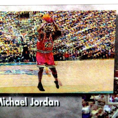 MICHAEL JORDAN 3-D HOLOGRAM NBA FINALS 