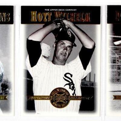LOU GEHRIG Whitey FORD Ernie BANKS Pee Wee REESE Robin Yount HOF BASEBALL CARDS SET of 9 MINT