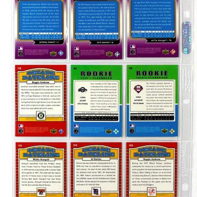 Robin Yount MIKE SCHMIDT Tom Seaver Reggie Jackson AL KALINE HOF BASEBALL CARDS SET of 9 MINT
