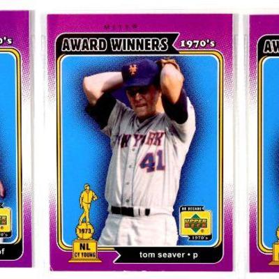 Robin Yount MIKE SCHMIDT Tom Seaver Reggie Jackson AL KALINE HOF BASEBALL CARDS SET of 9 MINT