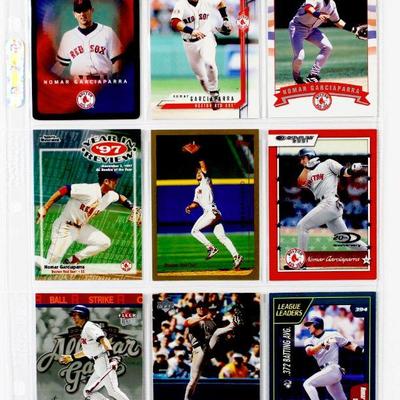 NOMAR GARCIAPARRA BASEBALL CARDS COLLECTION - ALL HIGH GRADE CARDS - SET OF 9