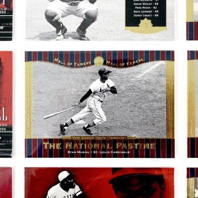 YOGI BERRA STAN MUSIAL Johnny Bench MEL OTT HOF BASEBALL CARDS SET of 9 MINT