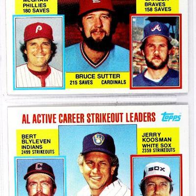 1984 TOPPS JOE MORGAN REGGIE JACKSON JIM PALMER DON SUTTON HOF BASEBALL CARDS SET of 9 MINT