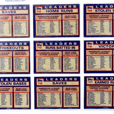 1984 TOPPS JOE MORGAN REGGIE JACKSON JIM PALMER DON SUTTON HOF BASEBALL CARDS SET of 9 MINT