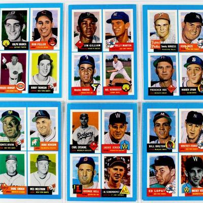 1992 BAZOOKA *1953 TOPPS ARCHIVES* Complete SET Limited Edition "Quadracard" 22 Cards MINT